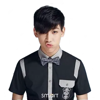 😗 Bambam MBAM kpop, singer, celebrity, person, male, teen telegram sticker