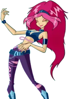 🤘 Desenho animado, Anime, Fada, Mulher, Magia telegram sticker