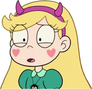 😮 Star Butterfly Star vs. the Forces of Evil การ์ตูน, เจ้าหญิง, ผิดหวัง, ตกใจ, กังวล telegram sticker
