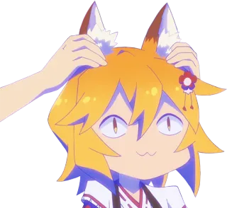 👁‍🗨 Senko The Helpful Fox Senko-san Anime, Volpe, Carino, Senko, Orecchie telegram sticker