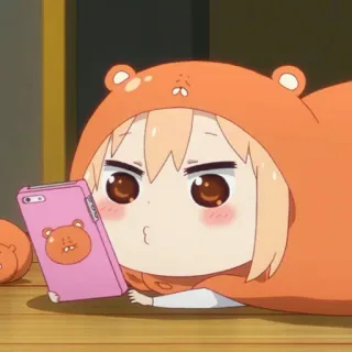 🍣 Umaru Doma Himouto! Umaru-chan umaru doma, anime, chibi, lindo, manga, himouto umaru-chan telegram sticker