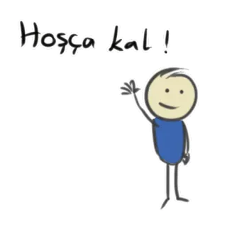 👋 Hoşça kal ! au revoir, adieu, bonhomme allumette, salut, dessin animé telegram sticker