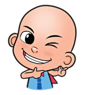 😉 Dessin animé, Emoji, Personnage, Drôle telegram sticker