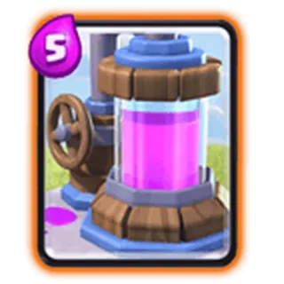 💛 clash royale, elixir collector, strategy game, mobile game, card game telegram sticker