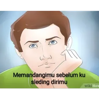 😠 Memandangimu sebelum ku sleding dirimu ミーム, 面白い, 皮肉, イラスト telegram sticker