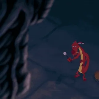 🪄 Mushu Mulan mushu, mulan, disney, dragon, cartoon, character whatsapp sticker