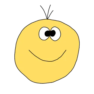 🙂 carinha, emoji, amarelo, desenho animado whatsapp sticker