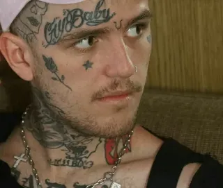 😕 Lil Peep cryBaby Lil Peep, Рэпер, Музыкант, Crybaby, Тату, Тату на лице, Человек telegram sticker