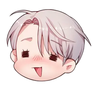 ☺️ Chibi, Anime, Kawaii, Lindo, Dibujo animado, Personaje, Cabeza whatsapp sticker