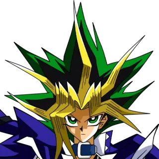 🇧🇷 Yugi Mutou Yu-Gi-Oh! anime, manga, Yu-Gi-Oh!, Yugi, duel monsters, card game telegram sticker