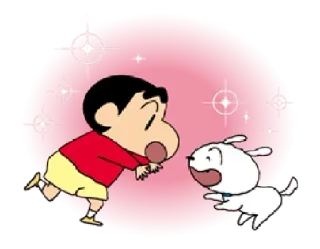 😀 Shin-chan Crayon Shin-chan cartoon, anime, shin-chan, dog telegram sticker