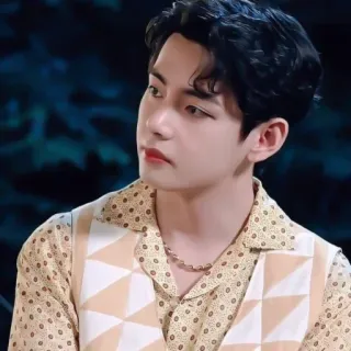 ✨ V kpop, chanteur, idole, homme, personne, célébrité, asiatique telegram sticker