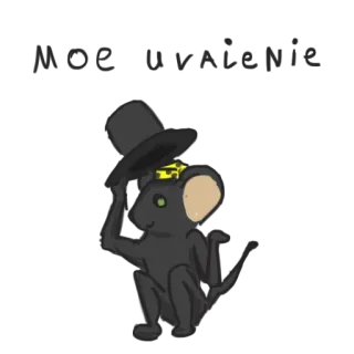 💂 elefante, animale, cappello, cartone animato telegram sticker