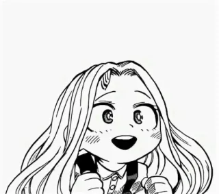 🥰 Eri My Hero Academia Anime, My Hero Academia, Eri, Manga, Personaje whatsapp sticker