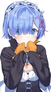 😊 Rem Re:Zero Anime, Chica, Linda, Rem, Re:Zero, Waifu whatsapp sticker