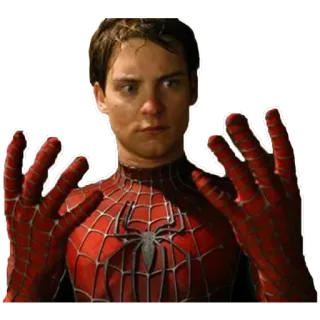 😕 Spider-Man Spiderman, Super-héros, BD, Tobey Maguire, Marvel telegram sticker