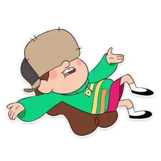 😵 Dipper Pines Gravity Falls desenho animado, Dipper Pines, Gravity Falls, personagem, animado, série de TV whatsapp sticker