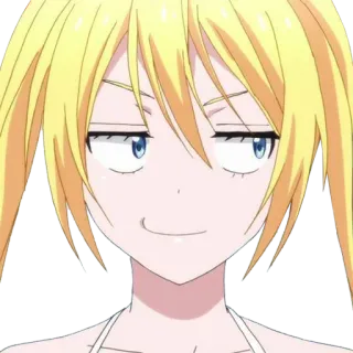 😏 Anime, Ragazza, Presuntuosa, Espressione, Cartone animato telegram sticker