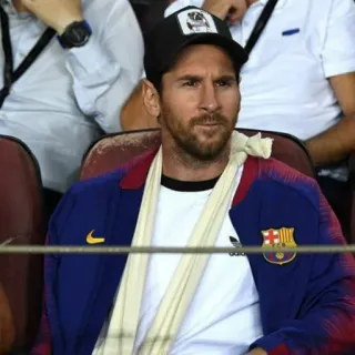 🎲 Lionel Messi ฟุตบอล, อเมริกันฟุตบอล, นักกีฬา, กีฬา, บาดเจ็บ, นักกีฬา telegram sticker