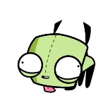 😴 Gir Invader Zim Z cartoon, sleeping, robot, cute, lazy telegram sticker