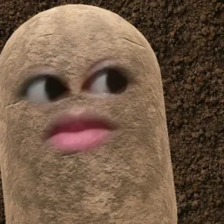 🥔 kartoffel, lustig, essen, meme whatsapp sticker