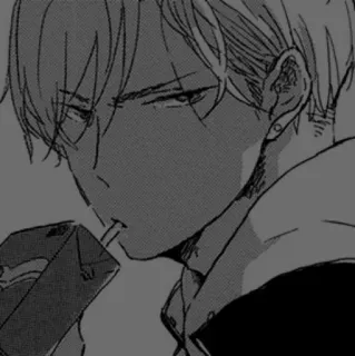 ⚓️ anime, manga, drinking, straw telegram sticker