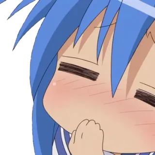 😇 Konata Izumi Lucky Star Anime, Manga, Kawaii, Lindo telegram sticker
