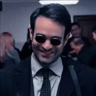 🌟 Daredevil Daredevil, Marvel, Charlie Cox, Super-héros, Aveugle, Avocat telegram sticker