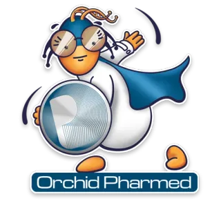 👊 Orchid Pharmed เภสัชกรรม, วิทยาศาสตร์, การแพทย์, กล้วยไม้, เภสัช, มาสคอต, ตัวละคร telegram sticker