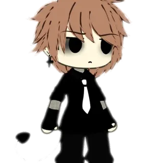 🌟 Personagem de anime, Gacha Life, Desenho animado, Estilo anime telegram sticker