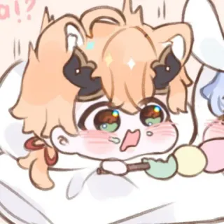 🍥 cute, cartoon, anime, sticker, digital art, character, chibi telegram sticker