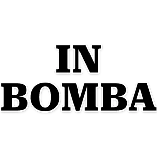 🔝 IN BOMBA in bomba, bomba, text, sticker telegram sticker