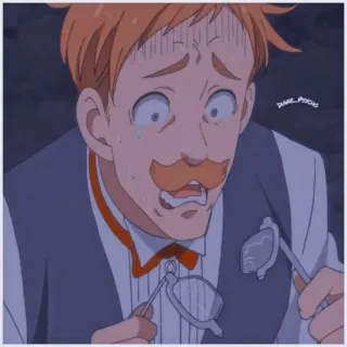 ✨ Escanor Seven Deadly Sins Anime, Manga, Escanor, Seven Deadly Sins, takut, khawatir telegram sticker