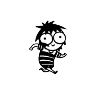 😆 cartoon, girl, drawing, illustration telegram sticker