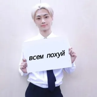 ❤️ всем похуй ミーム, ロシア, 攻撃的, サイン, テキスト, フレーズ telegram sticker