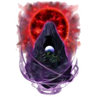 👺 魔法使い, 魔法, ファンタジー, 魔術師, 闇の魔法, フードの人物, 邪悪, オカルト telegram sticker