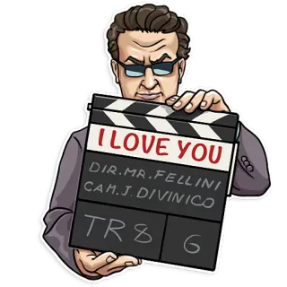 Federico Fellini telegram stickers