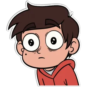 😮 Marco Diaz Star vs. the Forces of Evil การ์ตูน, มาร์โก้ ดิแอซ, สตาร์ผจญภัยข้ามมิติ, ตัวละคร, สติกเกอร์ telegram sticker
