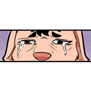 😢 weinen, traurig, tränen, emotional, hund, cartoon telegram sticker