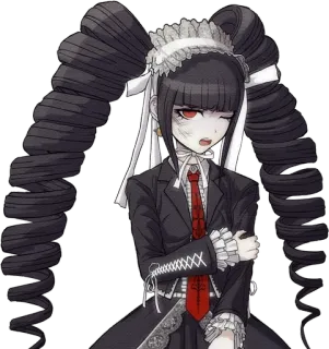 🃏 Celestia Ludenberg Danganronpa Anime, Garota, Danganronpa, Celestia Ludenberg, Personagem telegram sticker
