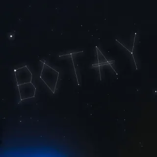 🤔 BOTAY estrelas, constelação, céu, astronomia, noite, BOTAY, espaço telegram sticker