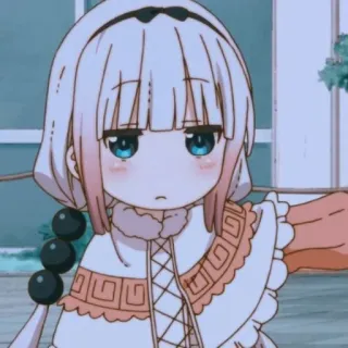 🦔 Kanna Kamui Miss Kobayashi's Dragon Maid anime, kanna, smok, słodki, kawaii, postać telegram sticker