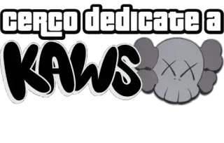 ✖️ KAWS cerco dedicate a KAWS KAWS, arte, desenho animado, adesivo telegram sticker