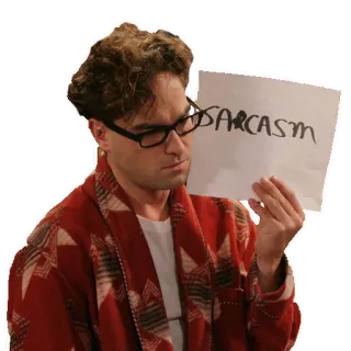 🤷‍♀️ SARCASM Sarkasmus, lustig, Humor, Wort, Ausdruck telegram sticker