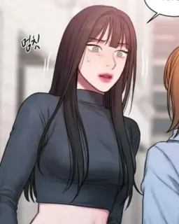 😶 멈칫 phụ nữ, anime, manga, hoạt hình, người, sốc, bất ngờ whatsapp sticker