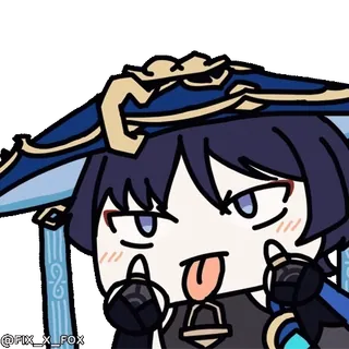 🖕 @FIX_X_FOX Anime, Dessin animé, Doigt d'honneur, Geste, Offensant, Personnage, Expression whatsapp sticker