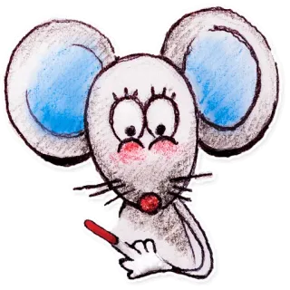 😏 Maus, Cartoon, Tier, süß, Figur telegram sticker