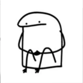 😒 Cartoon, Krabbel, Simpel, Karakter, Lijntjes telegram sticker
