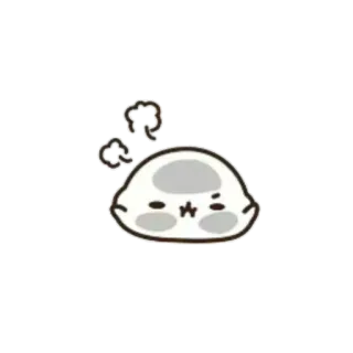 🍥 słodkie, kreskówka, zwierzę, wyrażenie, kawaii, naklejka telegram sticker