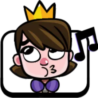 😗 princesse, dessin animé, couronne, fille, reine telegram sticker
